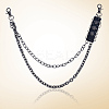1Pc Alloy Double Layer Chain Belts for Pants AJEW-GF0011-93D-7