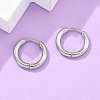 Tarnish Resistant 304 Stainless Steel Huggie Hoop Earrings LS-EJEW-F111B-16mm-P-5