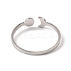 Non-Tarnish 304 Stainless Steel Open Cuff Rings X-RJEW-Q808-01A-P-3