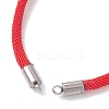 Nylon Round Cord Slider Bracelet Makings AJEW-JB01516-01-2