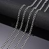 3.28 Feet 304 Stainless Steel Twisted Chains X-CHS-A003K-0.6mm-3