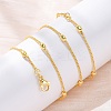Brass Satellite Chains Necklaces for Women NJEW-D302-67G-3