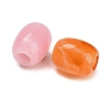 Two-tone Opaque Acrylic European Beads AC-CBA6BCC-15-2