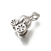 Brass Micro Pave Cubic Zirconia Charms KK-P295-23P-2