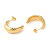 Ion Plating(IP) 304 Stainless Steel Arch Stud Earrings EJEW-K244-45G-2