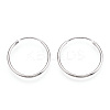 Anti-Tarnish Rhodium Plated 925 Sterling Silver Earring Hoop X-STER-T007-113P-1
