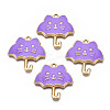 Rack Plating Alloy Enamel Pendants LS-ENAM-T011-191C-1