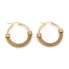 304 Stainless Steel Mesh Hoop Earrings EJEW-O096-09B-G-1