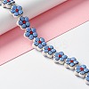 Handmade Porcelain Flower Beads Strands PORC-F003-01B-2