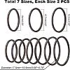 14Pcs 7 Size Polished Plain Dome Finger Ring for Girl Women RJEW-UN0001-06-4