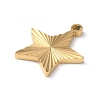 Ion Plating(IP) 304 Stainless Steel Pendants STAS-D025-04G-02-2