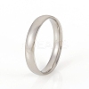 Tarnish Resistant 201 Stainless Steel Plain Band Rings LS-RJEW-G107-4mm-9-P-1