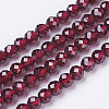Natural Garnet Beads Strands X-G-D167-B-2mm-2