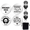 Flat Round Double-Sided Engraved Stainless Steel Commemorative Decision Maker Coin Set AJEW-GL0001-99C-1
