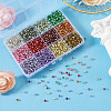 180G 12 Colors Silver Lined Glass Seed Beads SEED-TA0001-73-5