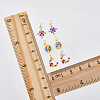 6Pcs 3 Style Brass Micro Pave Cubic Zirconia Charms KK-DC0003-17-3