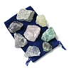 8Pcs Natural Lapis Lazuli & Ruby in Zoisite & Rose Quartz & Quartz Crystal & Amethyst & Fluorite & Citrine & Green Fluorite Tumbled Stone Sets DIY-FS0007-10A-1