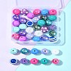DIY Round Resin Beads and Acrylic Beads Jewelry Making Findings Kits DIY-FS0007-73-9