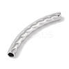 304 Stainless Steel Curved Tube Beads LS-STAS-M071-03E-P-3