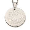 Non-Tarnish Constellation Pendant Necklaces NJEW-S422-04P-12-1