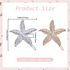 4Pcs 2 Colors Zinc Alloy Hair Barrettes PHAR-SP0001-24-2