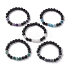 Natural Weathered Agate Stretch Bracelets BJEW-JB11101-1
