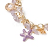 Natural Ametrine Chip Beads Bracelets BJEW-JB13155-03-3