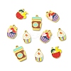 12Pcs 4 Styles 304 Stainless Steel Charms STAS-CJ0003-12-8