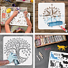 PET Hollow Out Drawing Painting Stencils DIY-WH0391-0204-4