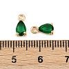 Brass Micro Pave Cubic Zirconia Pendants KK-K374-07G-01-3