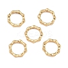 SHEGRACE Brass Spring Gate Ring XGRQ58951-757G-1