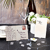 150Pcs Round Transparent Plastic Card Holder KY-CP0001-19-4