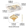 200Pcs 5 Colors Brass Laser Cut Hollow Connector Charms KK-FS0001-71-4