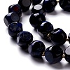 Natural Blue Tiger Eye(Dyed & Heated) Beads Strand G-M367-31A-2