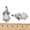 Natural Rose Quartz Pendants G-G111-01P-08-3