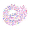 Transparency Electroplate Glass Beads Strands GLAA-T023-38A-04-2