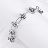 Tarnish Resistant 304 Stainless Steel Link Chain Bracelets BJEW-Z011-09P-4