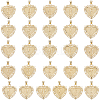 26Pcs 26 Styles Rack Plating Brass Pendants KK-SC0006-13-1