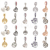 20pcs 10 Style Alloy & Brass European Dangle Charms MPDL-PH0001-14-1
