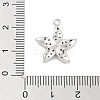 Brass Pave Clear Cubic Zirconia Pendants LS-KK-Z061-09P-01-3