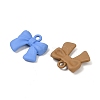 Spray Painted Alloy Pendants PALLOY-R151-05-2