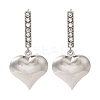 304 Stainless Steel Inlay Rhinestone Stud Earrings for Women EJEW-M024-06B-P-1