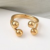 304 Stainless Steel Cuff Rings RJEW-Z118-05G-4