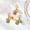3Pcs Tibetan Style Alloy Angel Pendant Decorations HJEW-JM03837-1