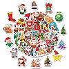 50Pcs Christmas Theme Cartoon Paper Stickers DIY-P085-05-3