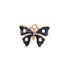 Zinc Alloy Enamel Butterfly Jewelry Pendant ENAM-TAC0007-09E-1