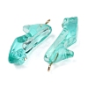 Transparent Resin Rhinestone Pendants RESI-Q021-01D-2
