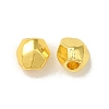 Oval Egg Alloy Faceted Beads FIND-G066-01G-1