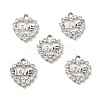 Alloy Rhinestone Pendants ALRI-C007-11P-1