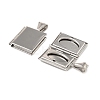 316 Stainless Steel Locket Pendants STAS-K321-02P-2
